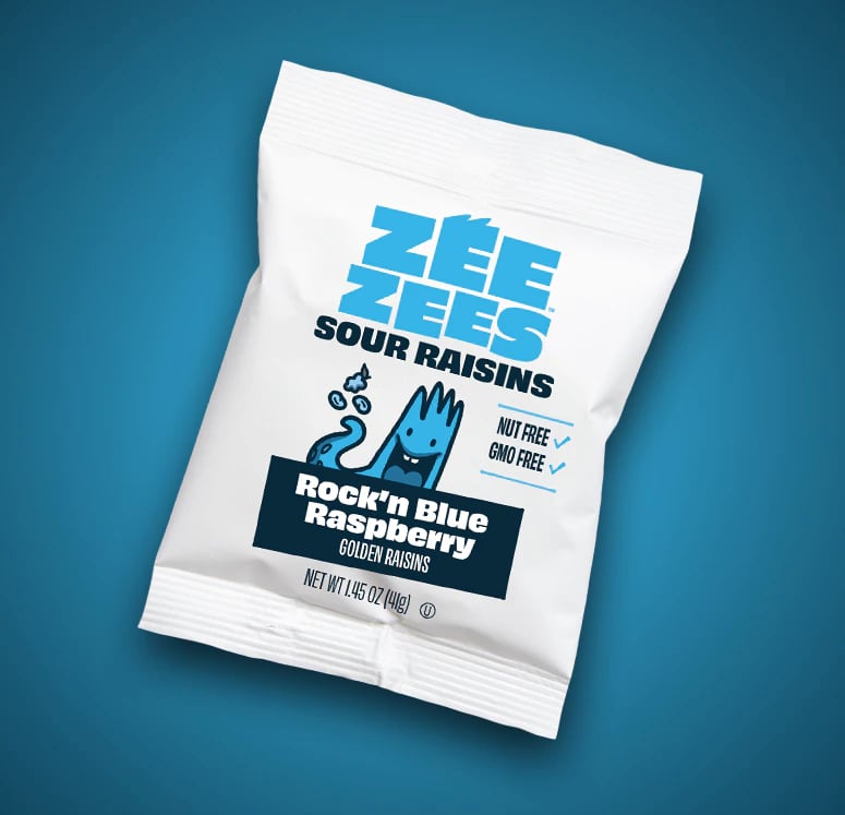 Sour Rockn Blue Raspberry Raisins